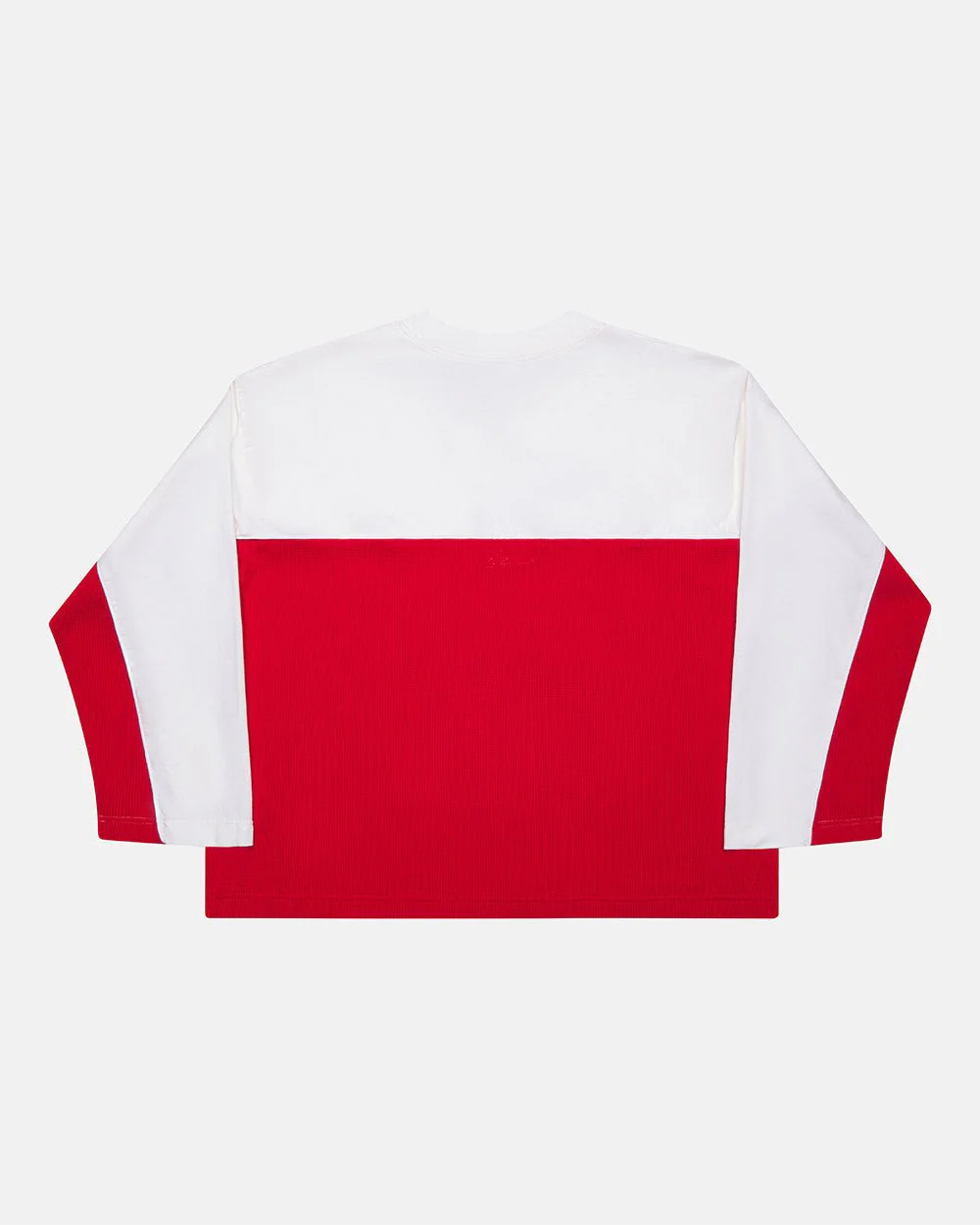 BICOLOR WAFFLE LONGSLEEVE RED & WHITE - Image 3