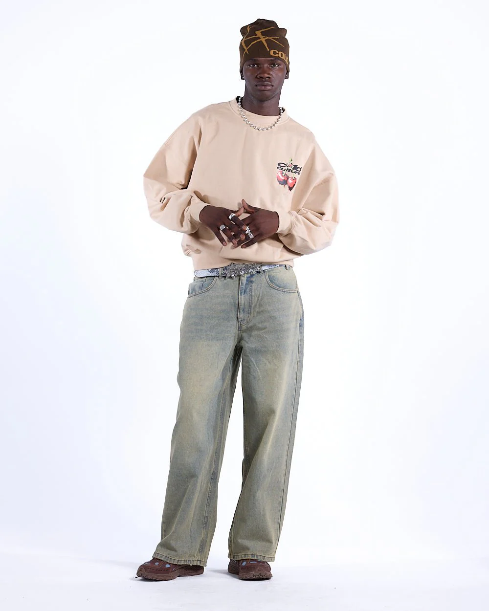 CHERRY CREWNECK BEIGE - Image 4