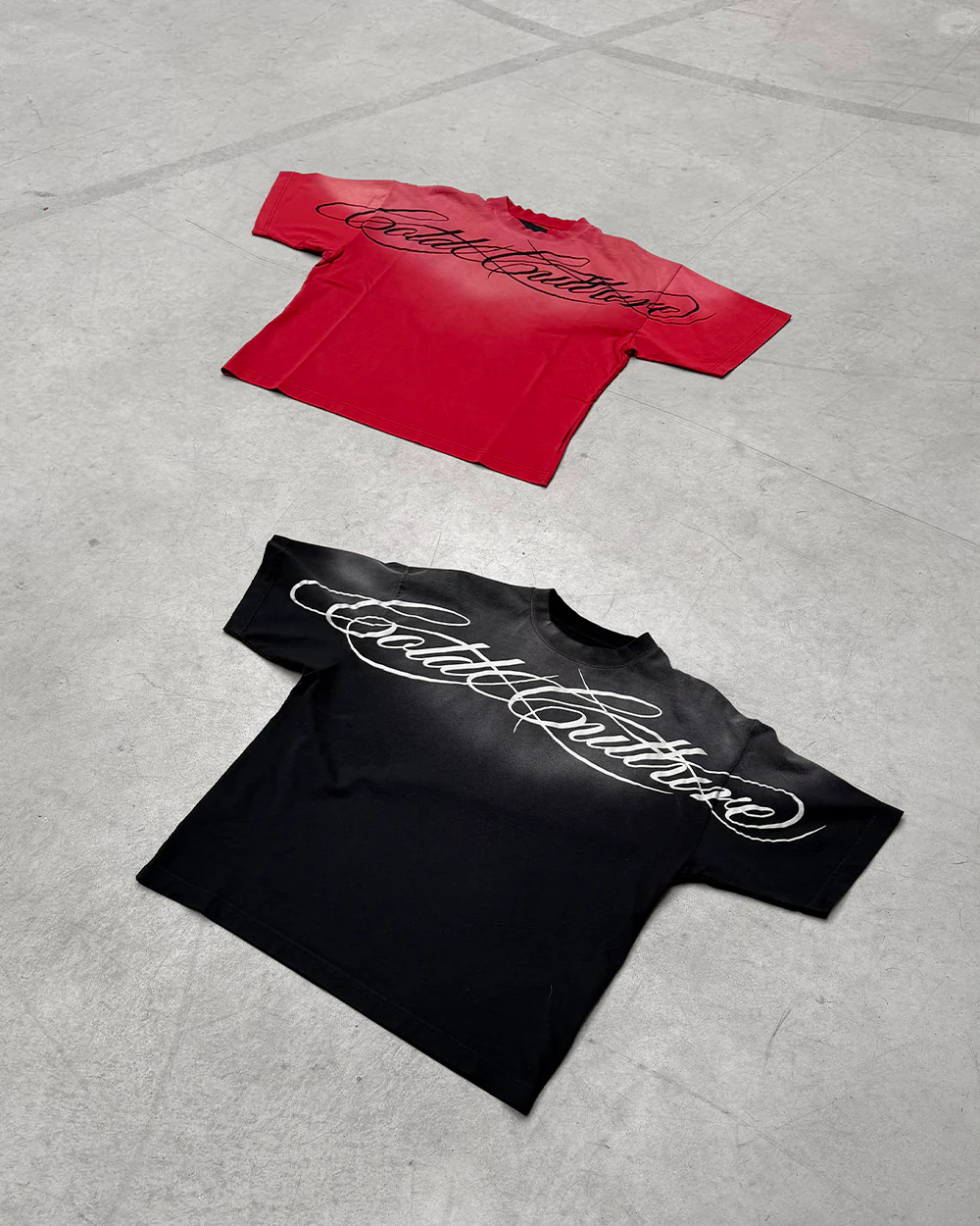 CROSSED SCRIPT TEE BLACK - Image 8