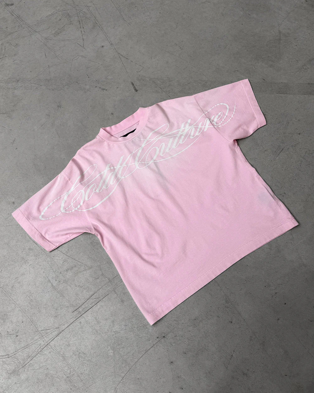 CROSSED SCRIPT TEE PINK - Image 7