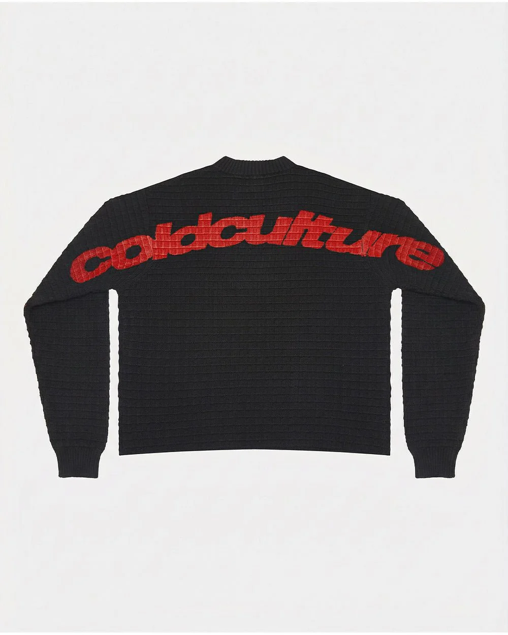 CRUNCHY WAFFLE KNIT BLACK - Image 2