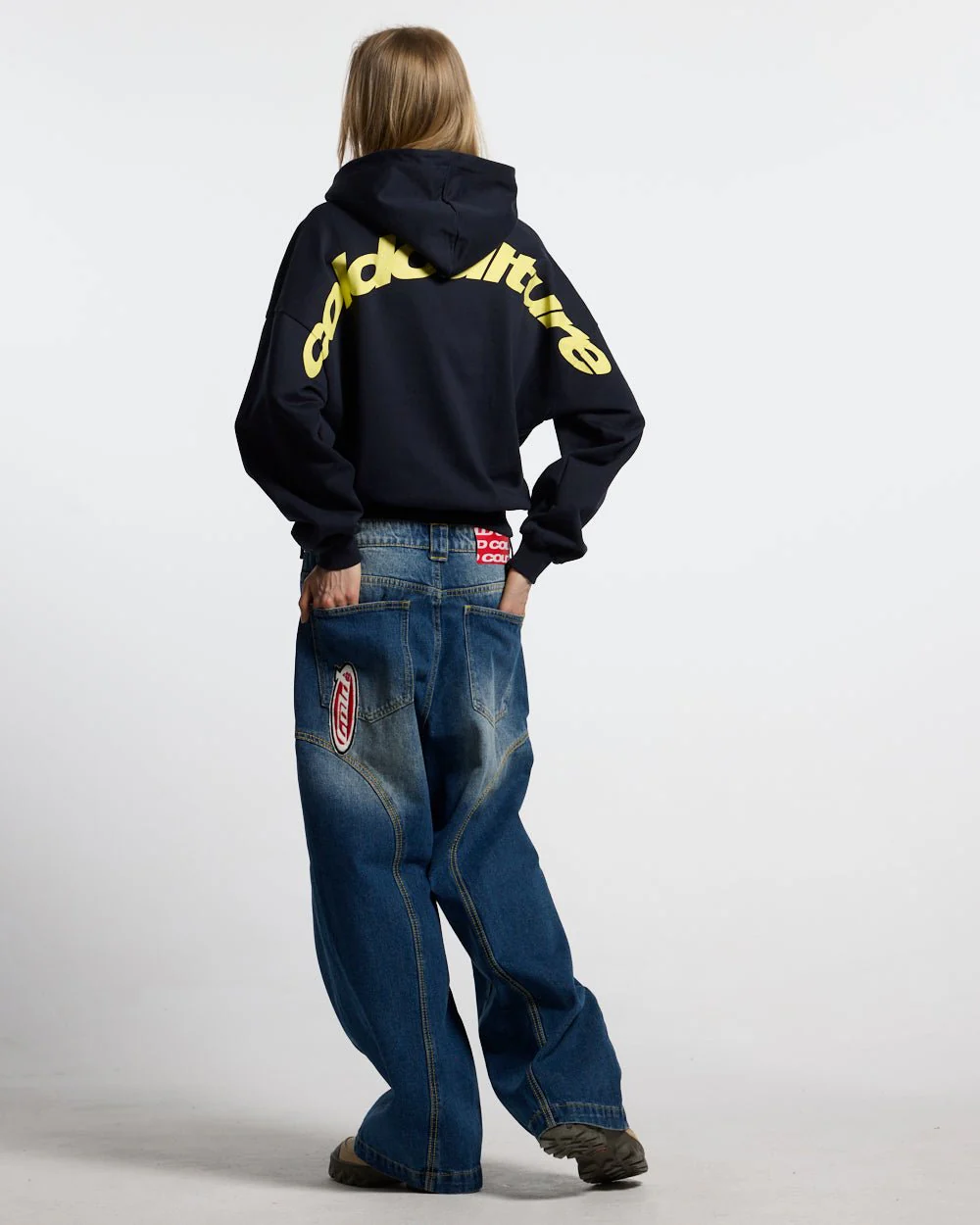 CURVED HOODIE MIDNIGHT BLUE - Image 5
