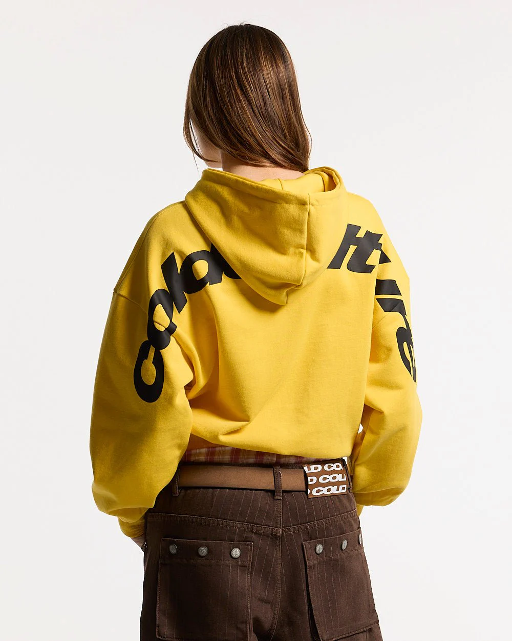 CURVED HOODIE YELLOW - Image 5