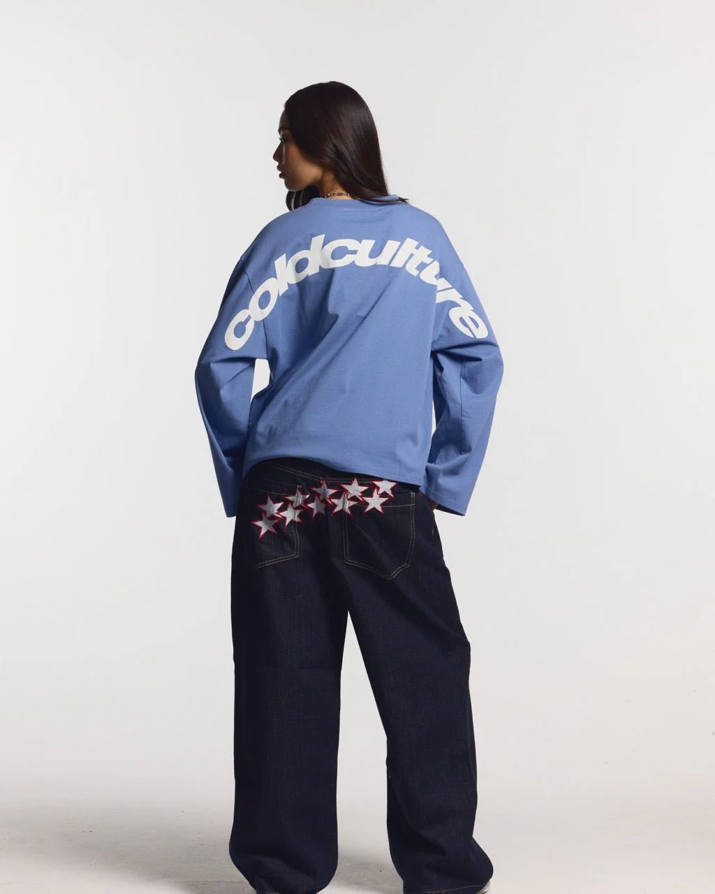 CURVED LONGSLEEVE BLUE - Image 5