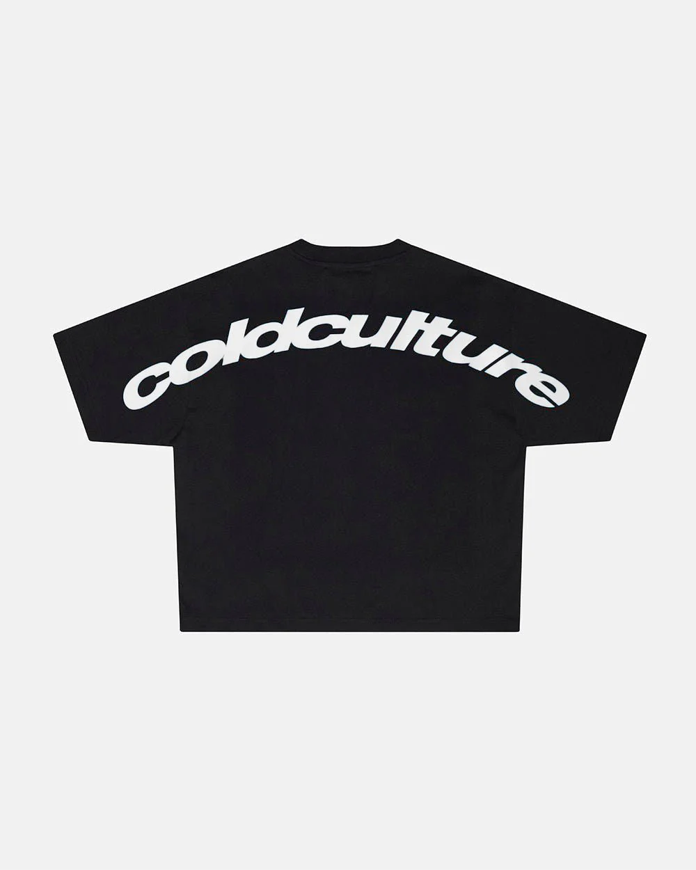 CURVED TEE BLACK & WHITE