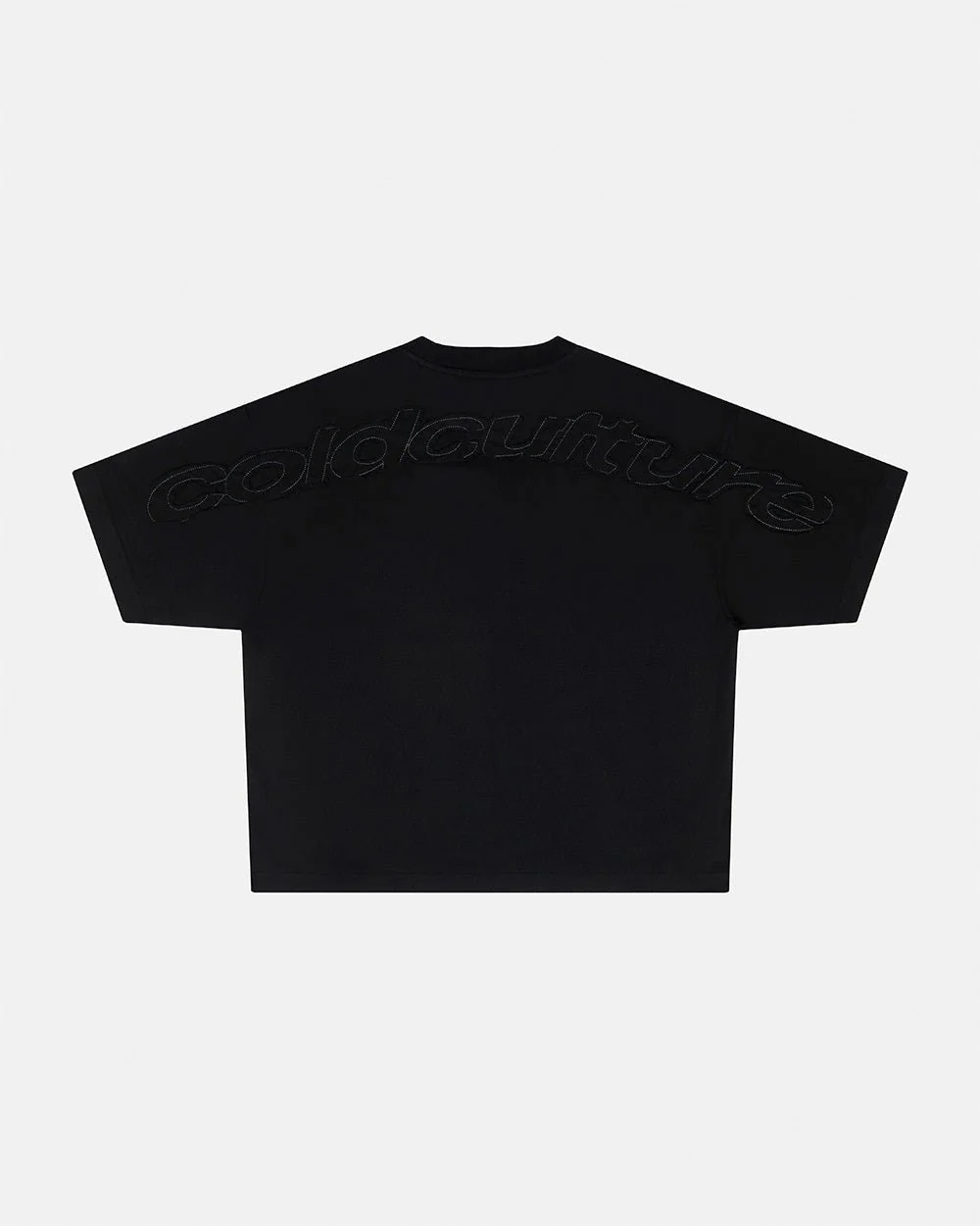 DISTRESS CURVED TEE BLACK - Image 2