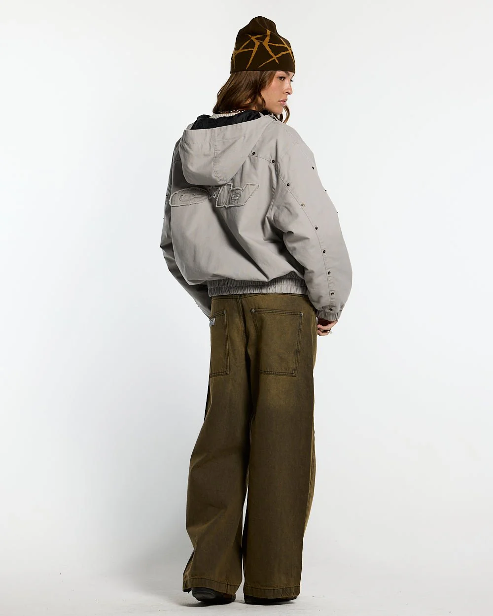 MIKE HOODED JACKET GREY - Image 5