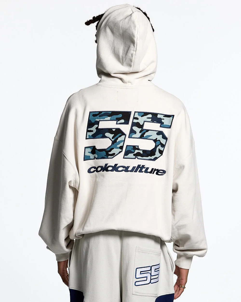 NOVA BEAR HOODIE GREYISH WHITE - Image 2