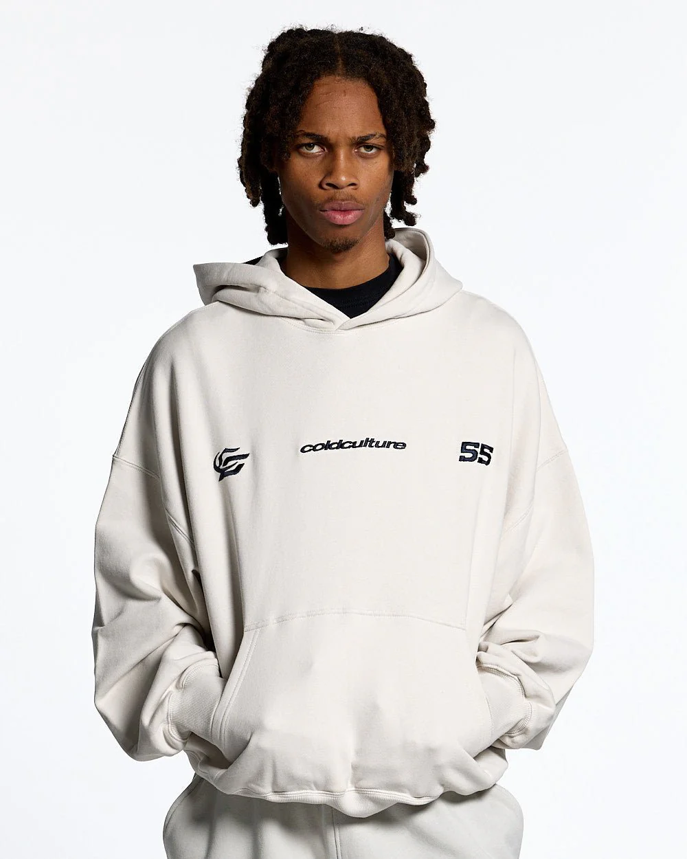NOVA BEAR HOODIE GREYISH WHITE - Image 4