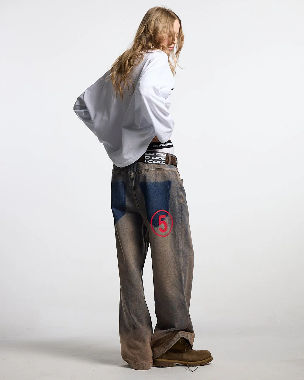 NUMBER 5 V3 DENIM PANTS DARK BLUE - Image 10