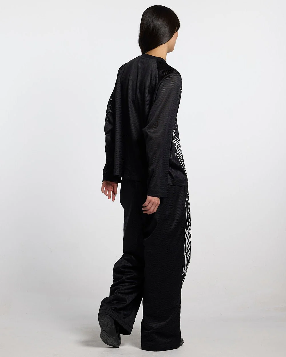 RIOT MESH SWEATPANTS BLACK - Image 11