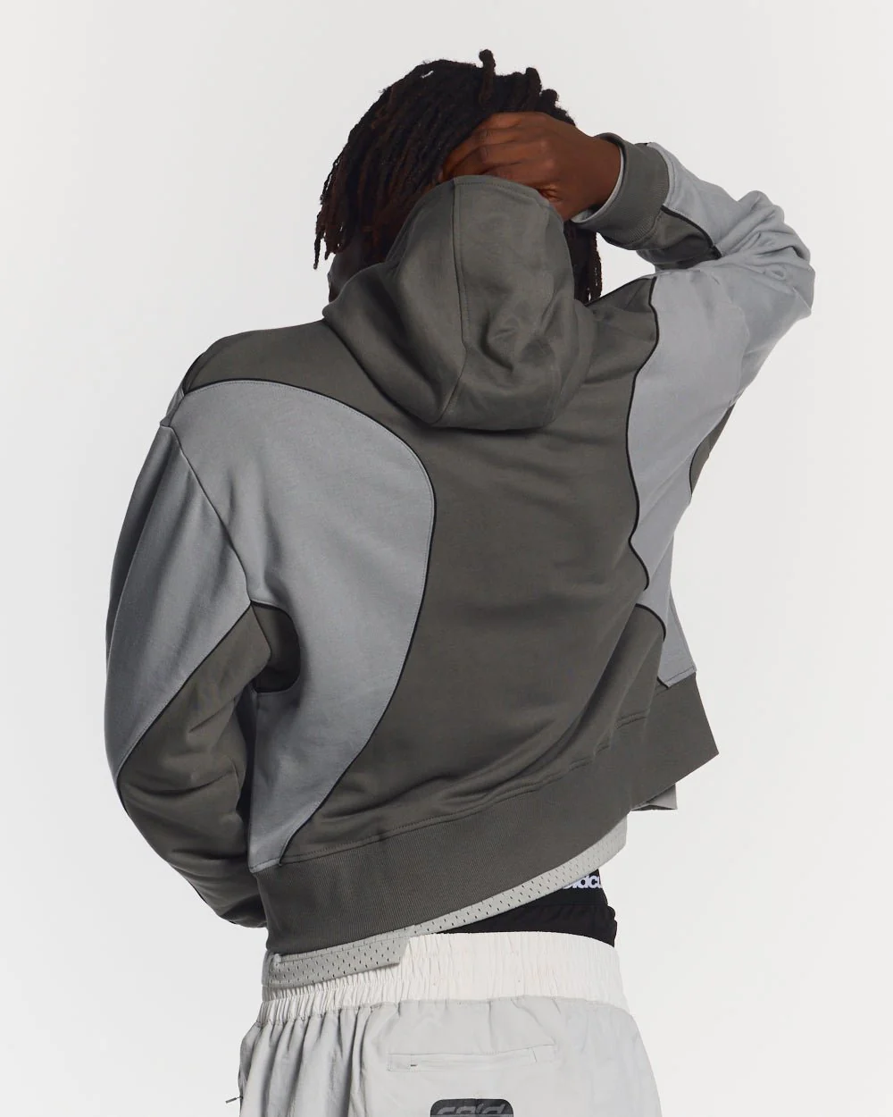 RUSH ZIPPER HOODIE GREY - Image 4