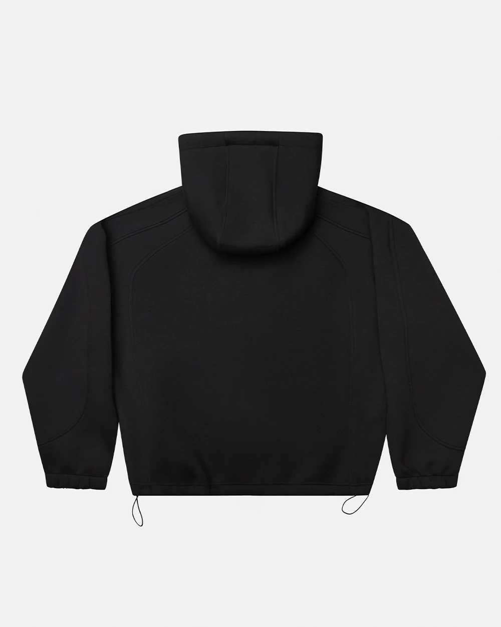 SCUBA ZIP HOODIE GREY & BLACK - Image 4